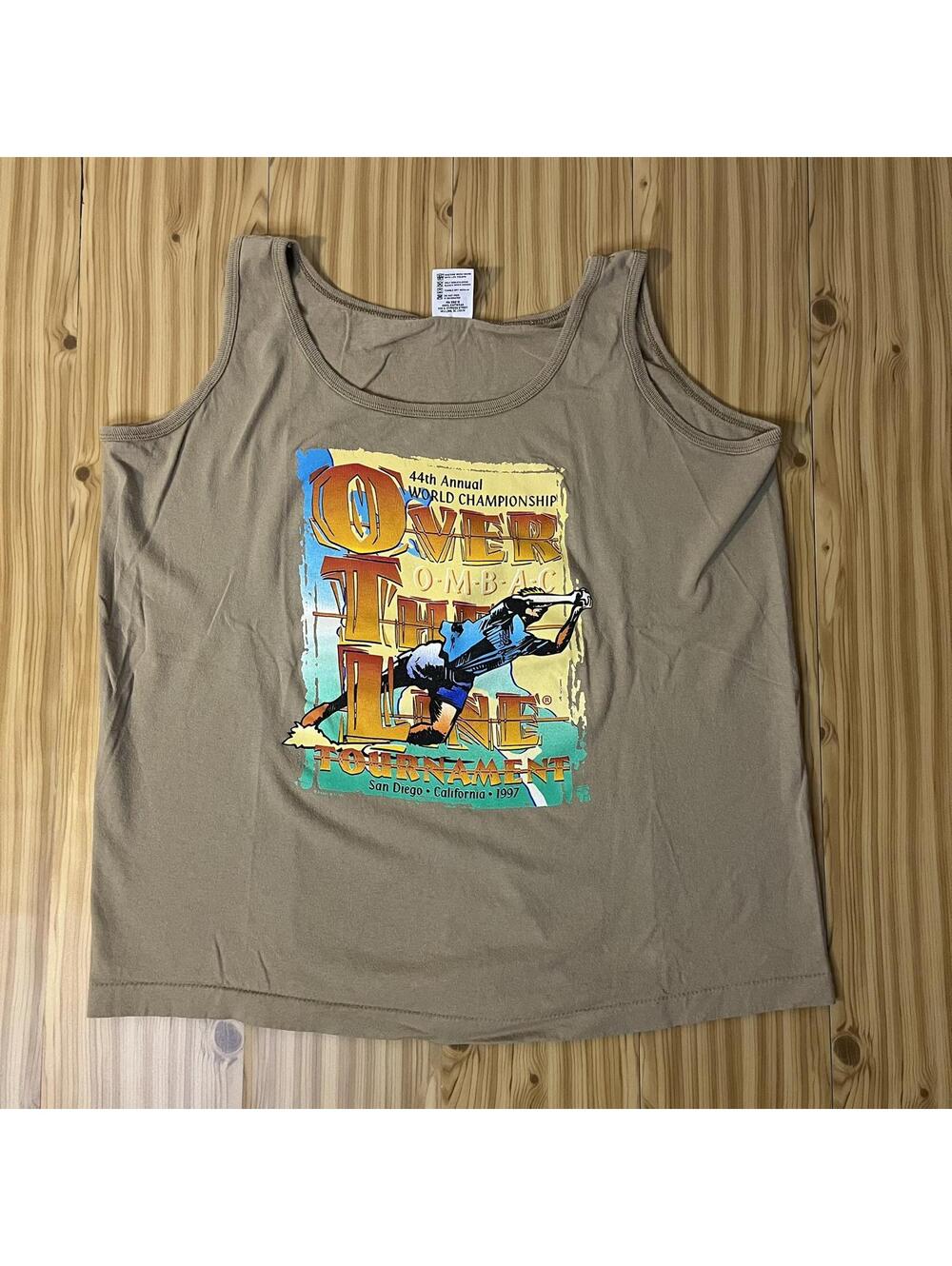 VTG 90s 1997 Over The Line Tournament Single Stitched Tank L